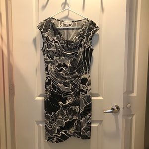 Beautiful black and white sleeveless dress